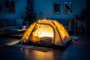 Nowy trend: wszyscy budują namioty w salonach, podróżnicy przyznają, dlaczego to takie relaksujące